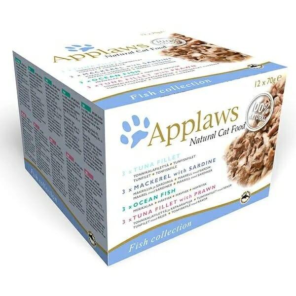Applaws puszki dla kota Multipack Fish 12x70g
