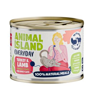 Animal Island Everyday Dla Kota Indyk i Jagnięcina 200g