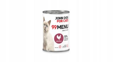 John Dog for Cats 99 menu karma mokra dla kota kurczak 400 g
