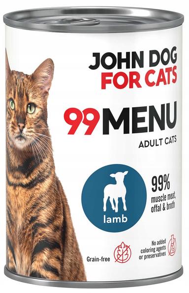 JohnDog ForCat 99 Menu Adult Jagnięcina 400g