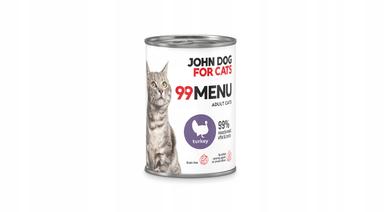 John Dog for Cats Karma mokra 99 MENU dla kota indyk 400 g