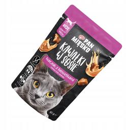Pan Mięsko Karma mokra dla kota Kawałki w sosie Kurczak z krewetkami 85g