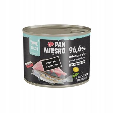 Pan Mięsko karma mokra kot Kurczak z dorszem 200g