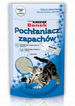 Super Benek Pochłaniacz zapachów do kuwet &#8211; MORSKI 450g