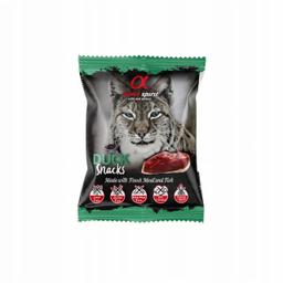 ALPHA SPIRIT Smakołyki dla kota kostki KACZKA 50g