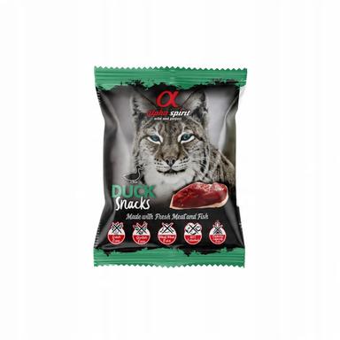 ALPHA SPIRIT Smakołyki dla kota kostki KACZKA 50g
