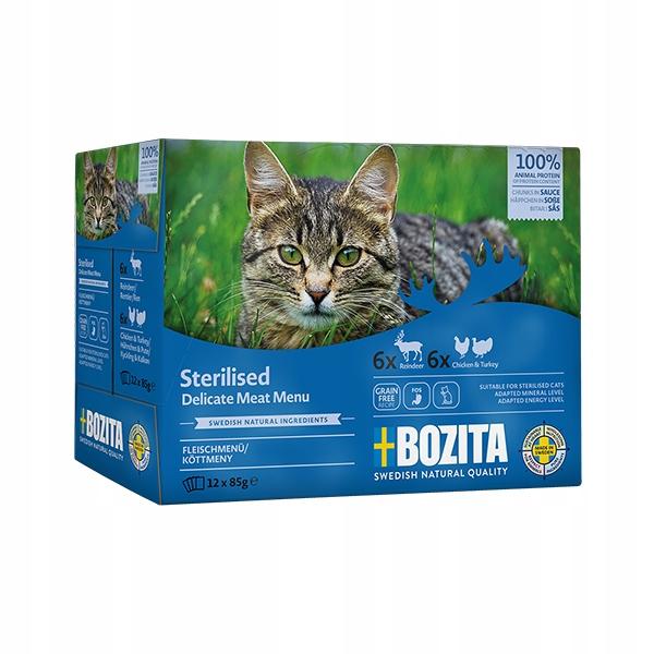 KARMA BOZITA STERILISED MULTIBOX INDYK I KURCZAK/RENIFER W SOSIE 12X85G