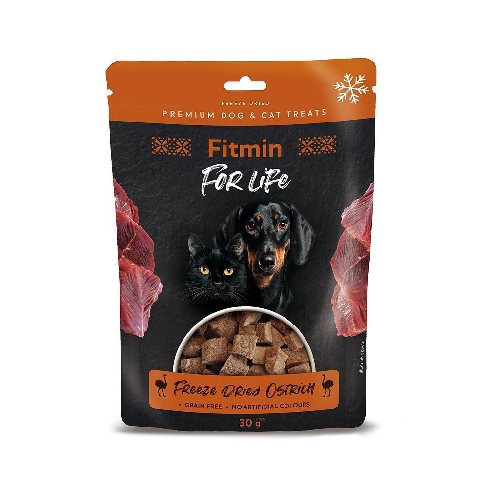 Fitmin For Life Dog&amp;Cat Freeze Dried Ostrich with Chicken / ze Strusiem 30g