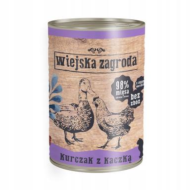 Wiejska Zagroda Kurczak z Kaczką 400g puszka kot