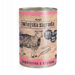 Wiejska Zagroda Jagnięcina z Krylem 400g puszka dla kota