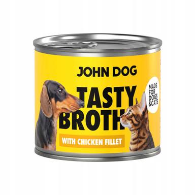 John Dog Tasty Broth zupa dla kota i psa z kurczakiem 140 g