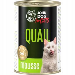 John Dog for Cats karma mokra przepiórka mus 400g