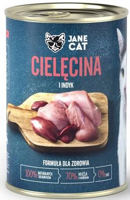 Jane Cat karma mokra cielęcina z indykiem 400g