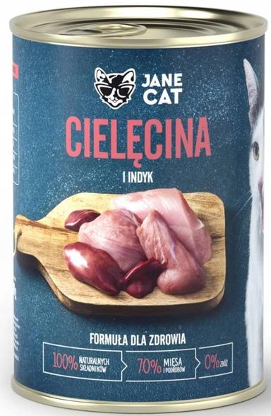 Jane Cat karma mokra cielęcina z indykiem 400g