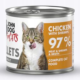 John Dog For Cats Fillets Kurczak Krewetki 140g