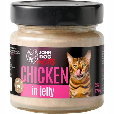 John Dog for CATS | Karma mokra Kurczak galaretka 170g
