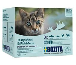 Bozita Cat Multibox z mięsem i rybą w sosie saszetki 12x85g Bozita Cat Multibox z mięsem i rybą w sosie saszetki 12x85g
