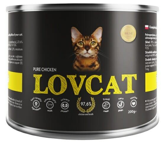 Lovcat Pure Chicken puszka 200g Lovcat Pure Chicken puszka 200g
