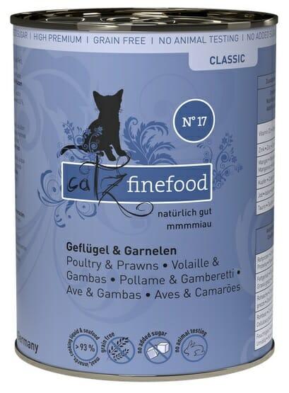 Catz Finefood Classic N.17 Drób i Krewetki puszka 400g Catz Finefood Classic N.17 Drób i Krewetki puszka 400g