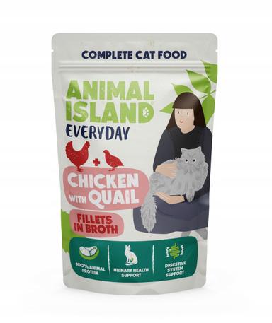 Animal Island karma mokra dla kota kurczak przepiórka 85g Animal Island karma mokra dla kota kurczak przepiórka 85g