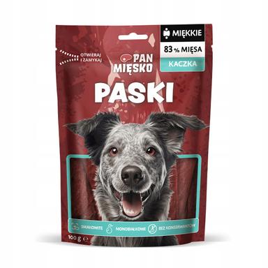 Pan Mięsko Przysmak dla psa Paski Kaczka (dorosły) 100g (12 szt/op) Pan Mięsko Przysmak dla psa Paski Kaczka (dorosły) 100g (12 szt/op)